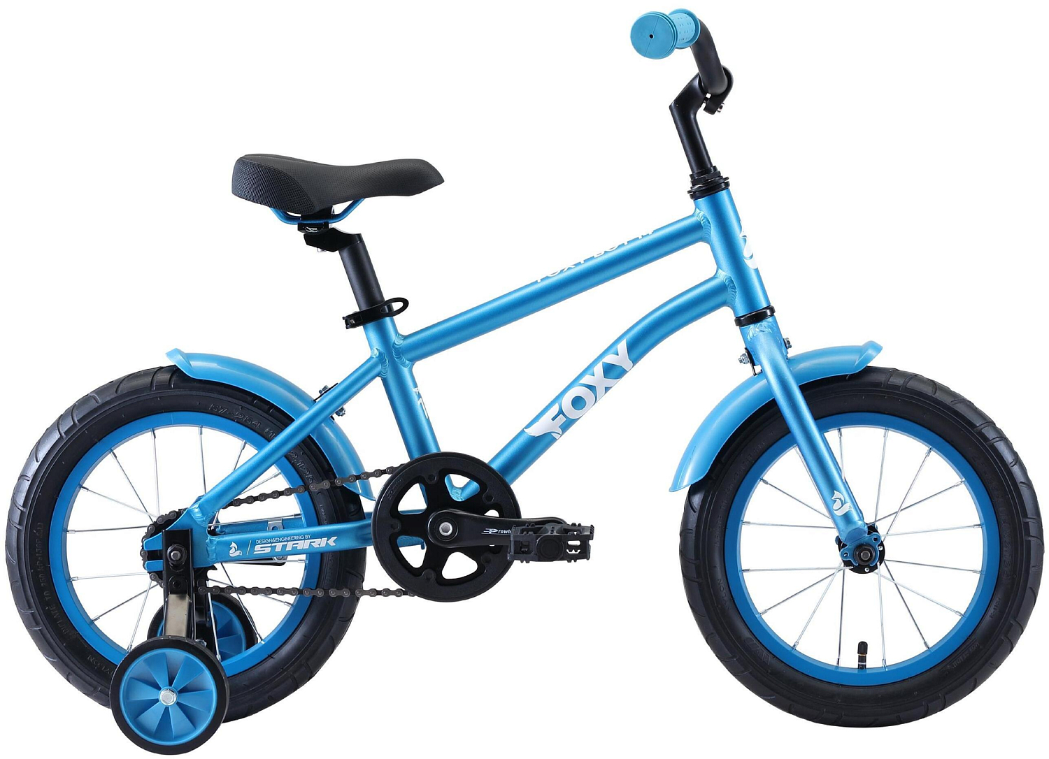 Велосипед Stark Foxy 14 2021 голубой/белый