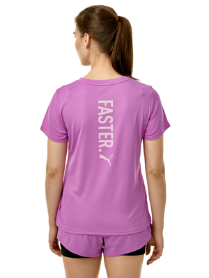 Футболка беговая Puma Graphics Faster Wild Berry