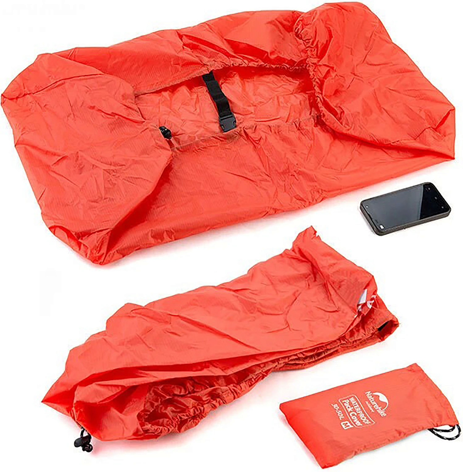 Чехол от дождя Naturehike Backpack Covers M 30-50L Orange