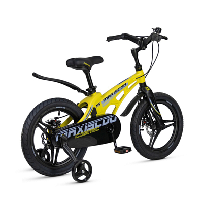 Велосипед MAXISCOO Cosmic Deluxe 16'' 2025 Желтый Матовый