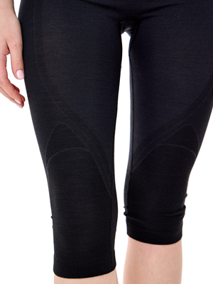 Кальсоны 3/4 LENZ Merino 6.0 Black