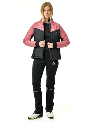 Куртка беговая FISCHER Idre Black/Berry Pink