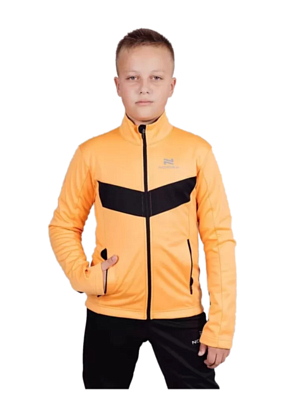 Куртка беговая детская Nordski Jr.Base Orange/Black