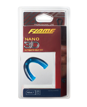 Капа FLAME 2022-23 Gel Nano 3D С Ремешком синий/белый