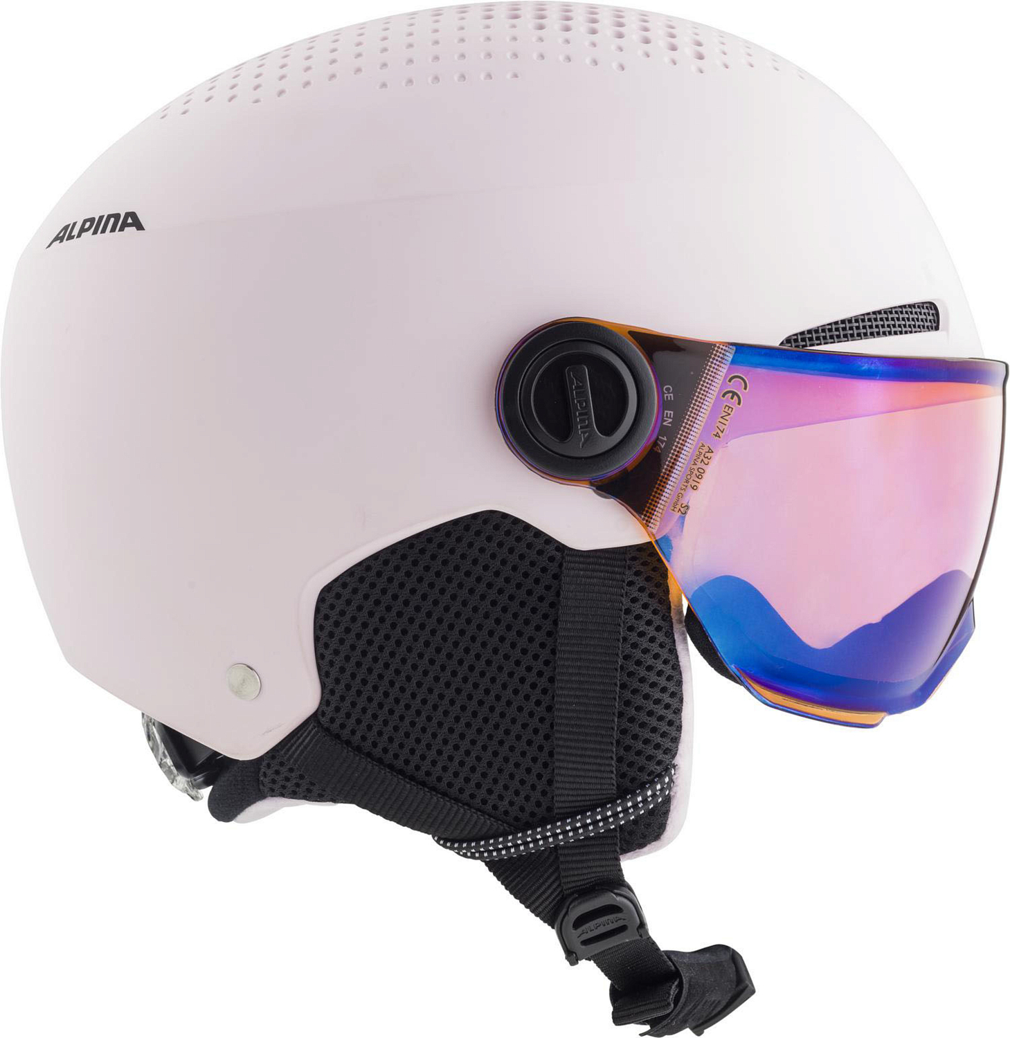 Шлем с визором детский ALPINA Zupo Visor Q-Lite Rose Matt