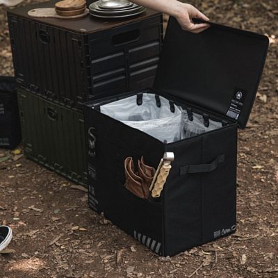 Ящик складной Cargo Container Twin Trash Black