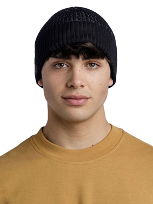 Шапка Buff Merino Active Hat Solid Black