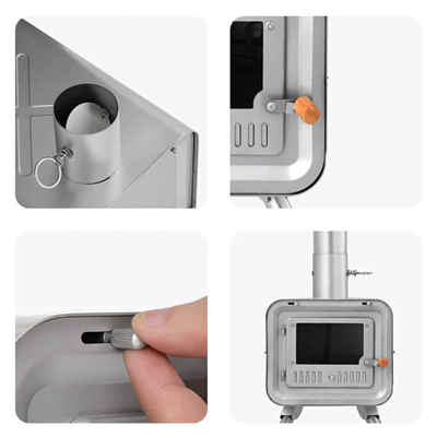 Печка Naturehike Titanium Wood Stove