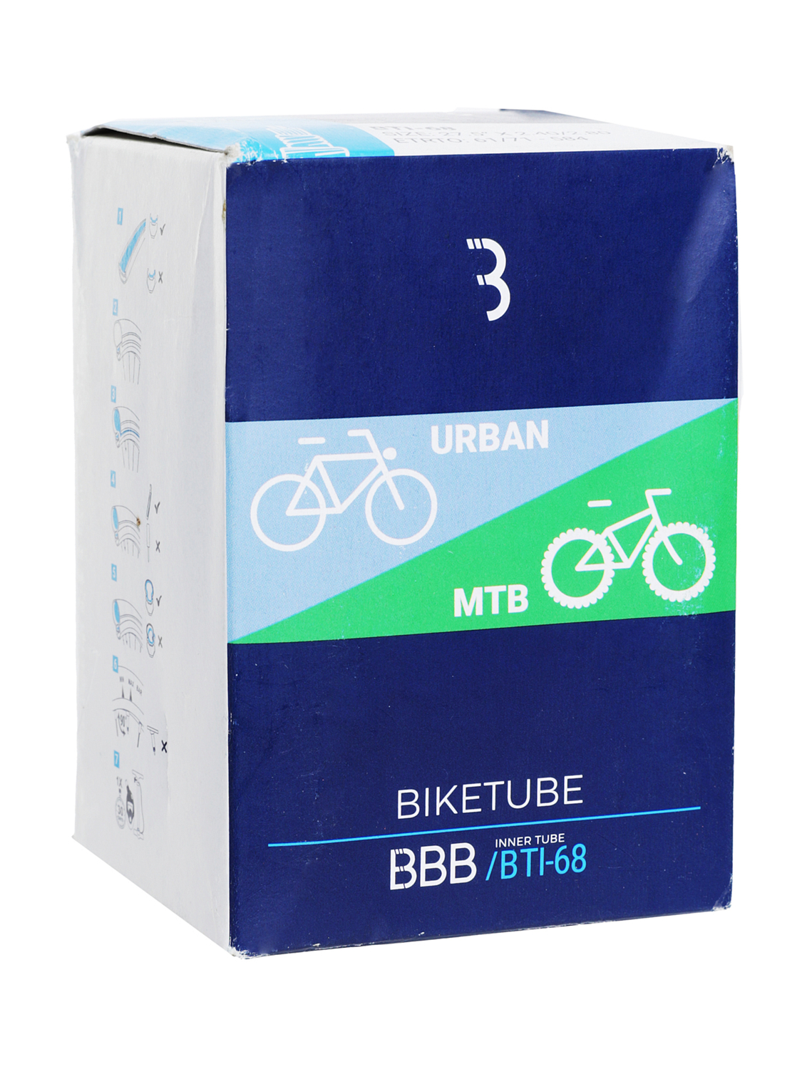 Велокамера BBB 2022 BikeTube 27,5x2,40/2,80 FV 48mm Black