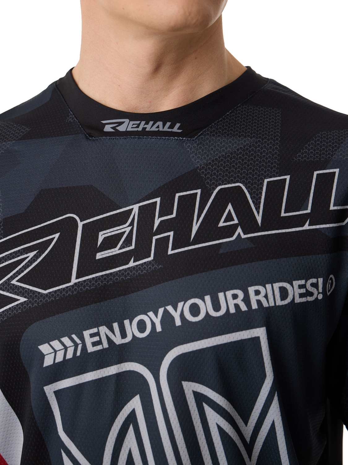 Велофутболка Rehall HAZE-R T-Shirt Short Sleeve Camo Black