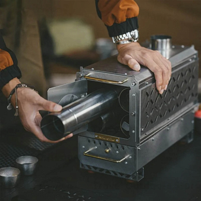 Печка Naturehike Icefield Ranger Desktop Firewood Stove Silver