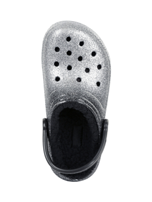 Сандалии Crocs Classic Glitter Lined Clog W Black/Silver
