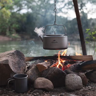 Чайник Naturehike Titanium Teapot 0.8L Black