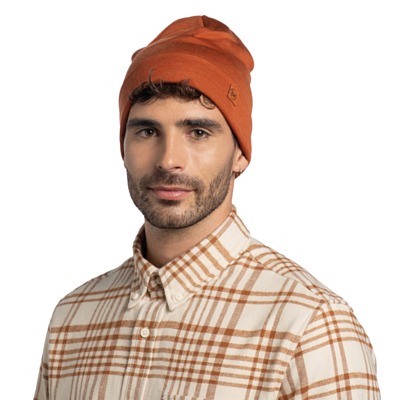 Шапка Buff Merino Heavyweight Hat Solid Cinnamon