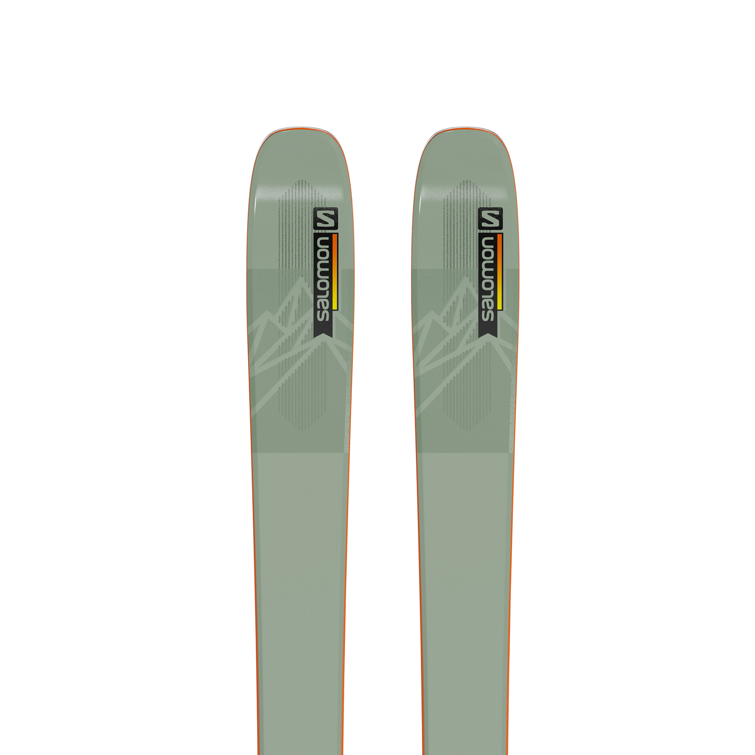 Горные лыжи SALOMON 2021-22 Qst 106 Oil Green/Orange