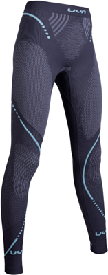 Брюки UYN Evolutyon Underwear Pants Long Charcoal/Anthracite/Aqua