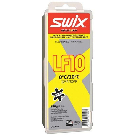 Низкофтористый парафин SWIX 2019-20 LF10X Yellow Низкофтористый парафин 0C / +10C 180 гр - купить недорого, цены в магазине КАНТ