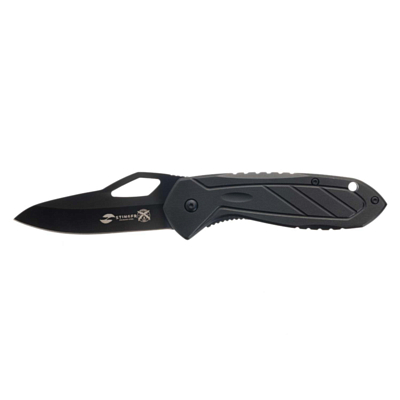 Нож Stinger Knives 80 мм рукоять алюминий Чёрный