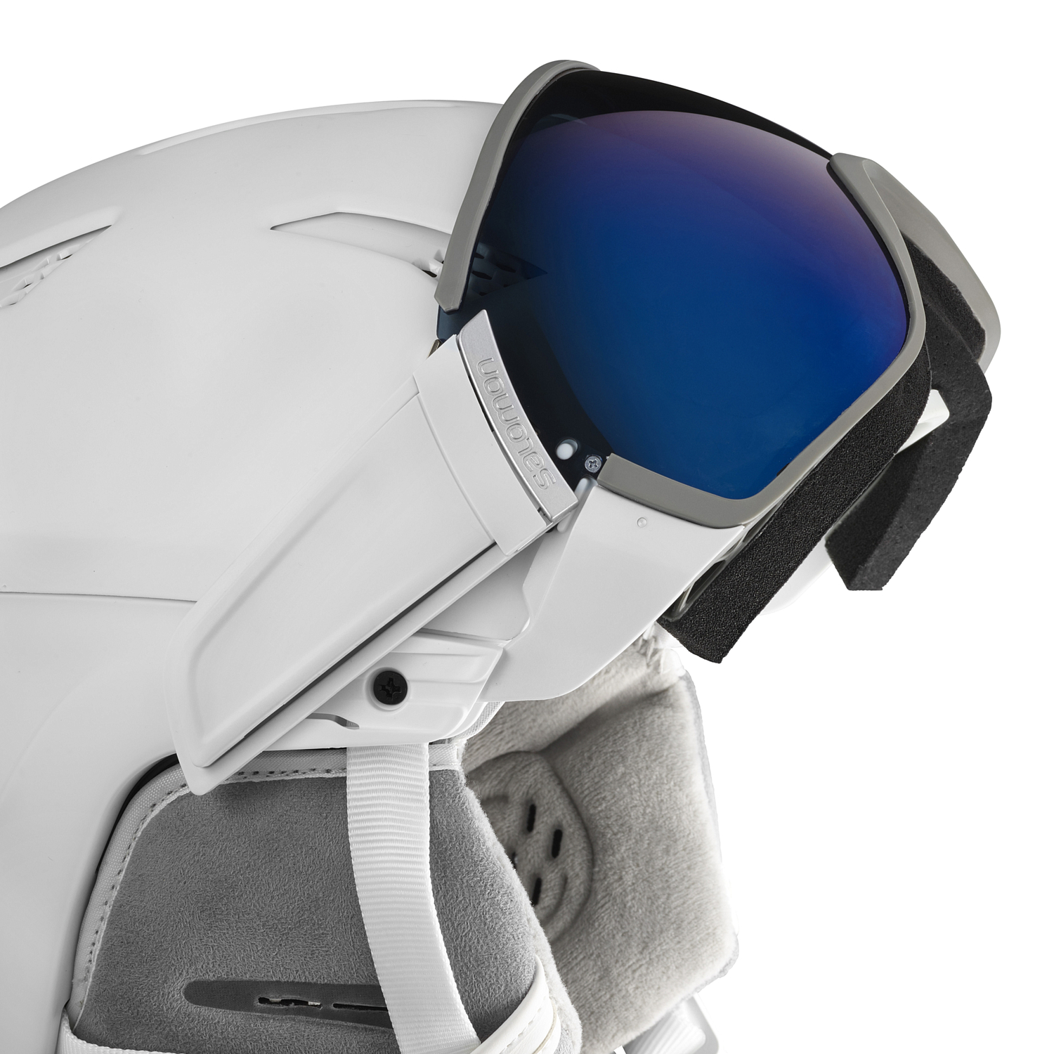 Зимний Шлем SALOMON 2020-21 Mirage+ White/Solar Blue/Solar