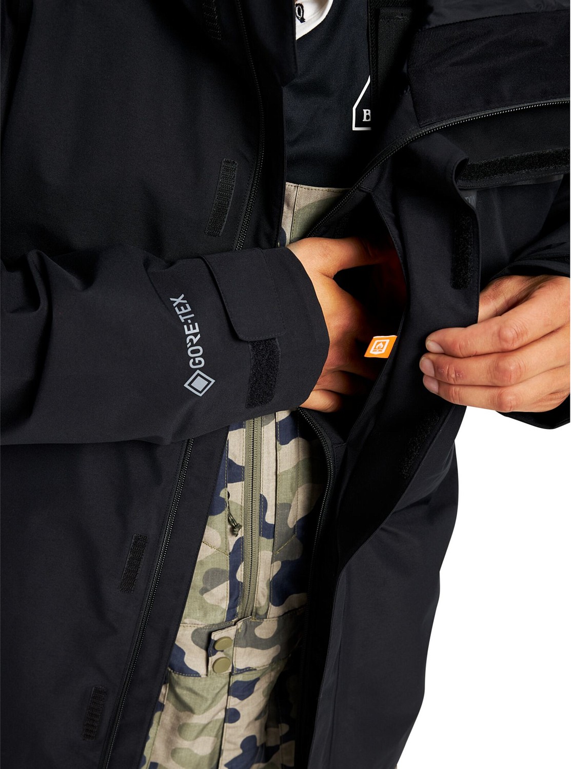 Burton jacket black sales