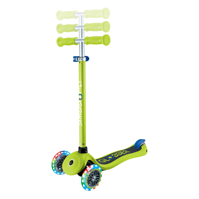 Самокат детский Globber Primo Lights V2 Зелено-Синий