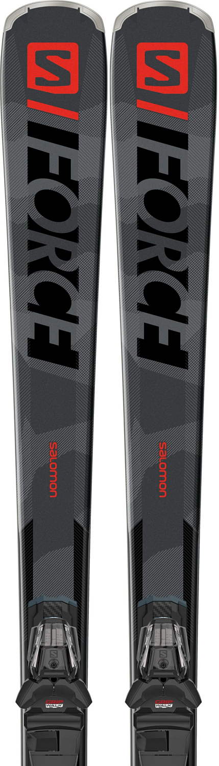 Горные лыжи с креплениями SALOMON 2020-21 E S/FORCE 7 + M10 GW Black L80