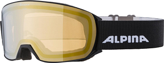 Очки горнолыжные Alpina 2021-22 Alpina Nakiska Q-Lite Black/Gold S2