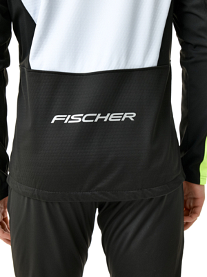 Куртка беговая FISCHER Softshell Warm Black/Grey