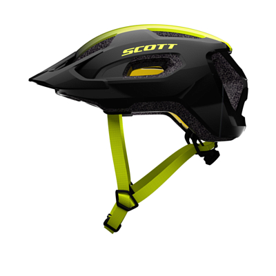 Велошлем SCOTT Supra Plus Black/Radium Yellow