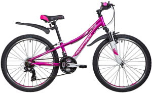 Велосипед Novatrack Katrina 21.V 24 2021 фиолетовый