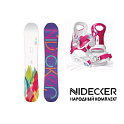 Комплект NDK2 Сноуборд+Крепления NIDECKER Elle 2016-17 (женский)