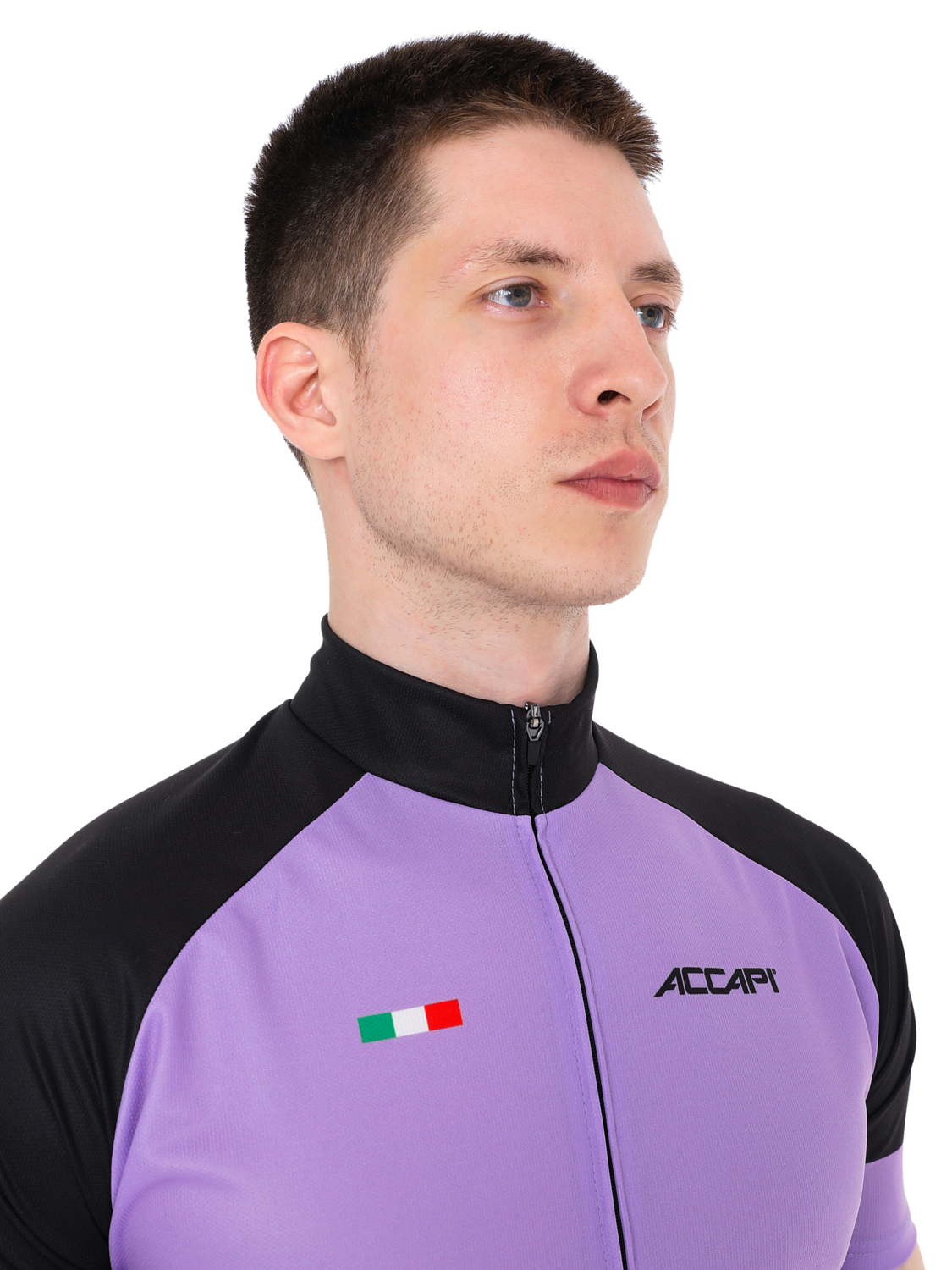 Велоджерси Accapi Short Sleeve Shirt Full Zip M Lavender