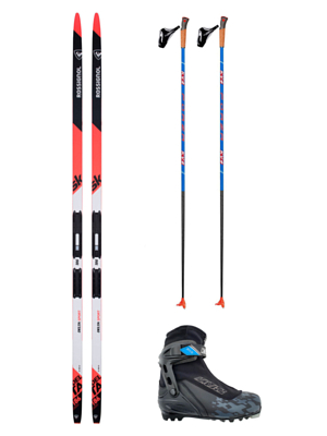 Коньковый комплект беговых лыж (Rossignol + Kv+)