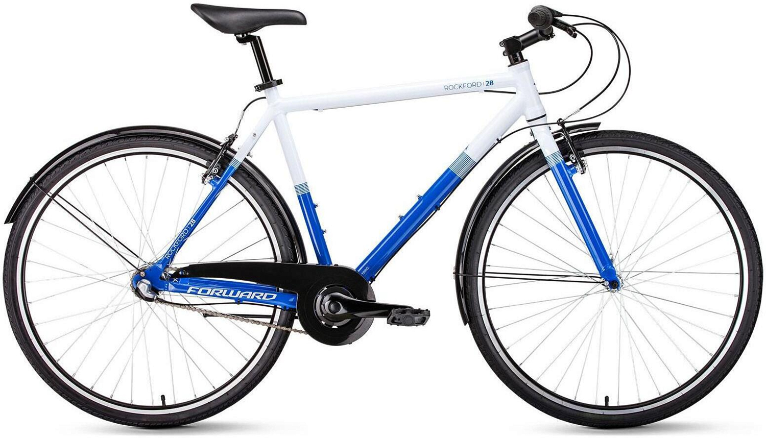 Велосипед Forward Rockford 28 2019 Белый/Синий