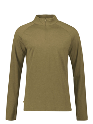 Джемпер для активного отдыха Dolomite Tee M's Cristallo Zip Merino LS Burnished Green