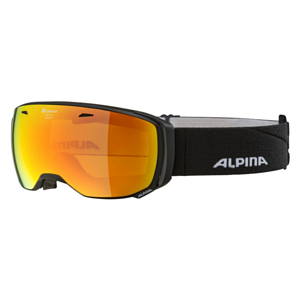 Очки горнолыжные ALPINA Estetica Q-Lite Black Matt/Q-Lite Red Sph. S2