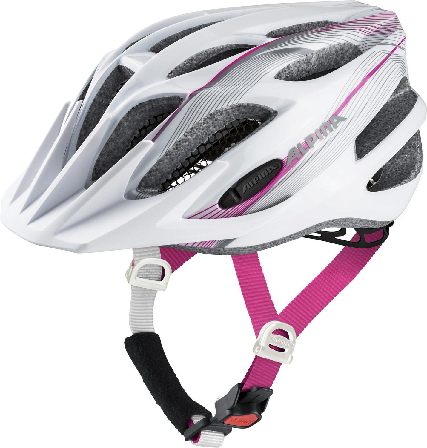 Велошлем Alpina 2020 FB Jr. 2.0 Flash White-Pink-Silver
