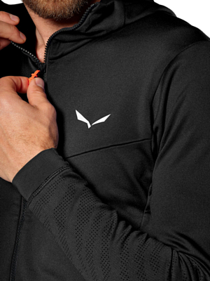 Флисовая куртка Salewa Sella Crevasse Hooded Black Out