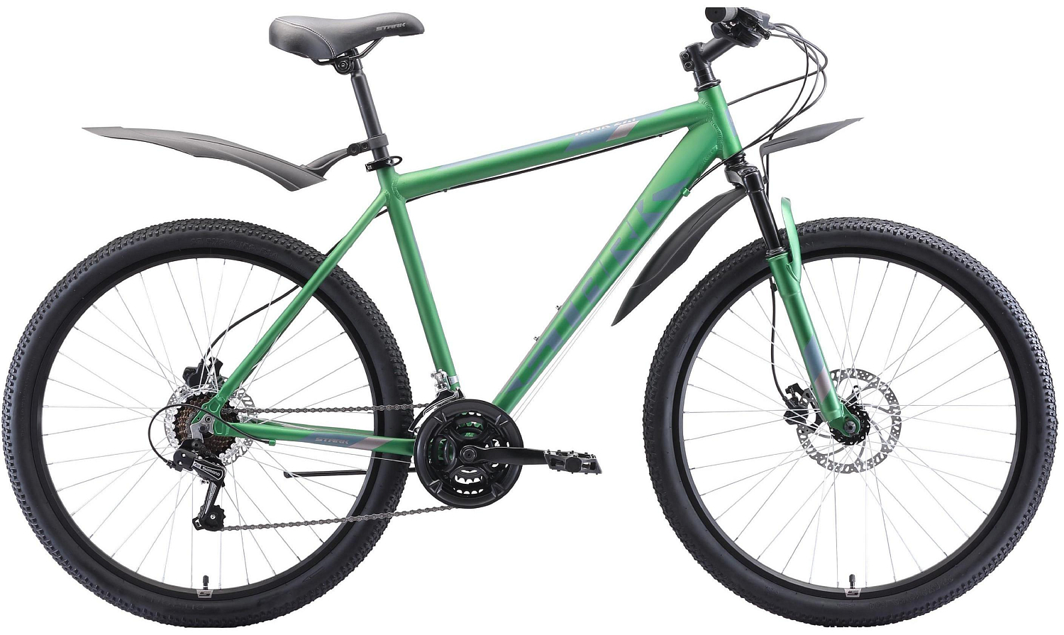 Велосипед Stark Tank 27.1 HD 2020 зелёный/серый