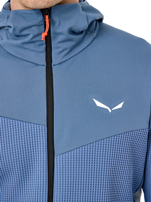 Флисовая куртка Salewa Puez Waffle Hybyrid Hooded Java Blue