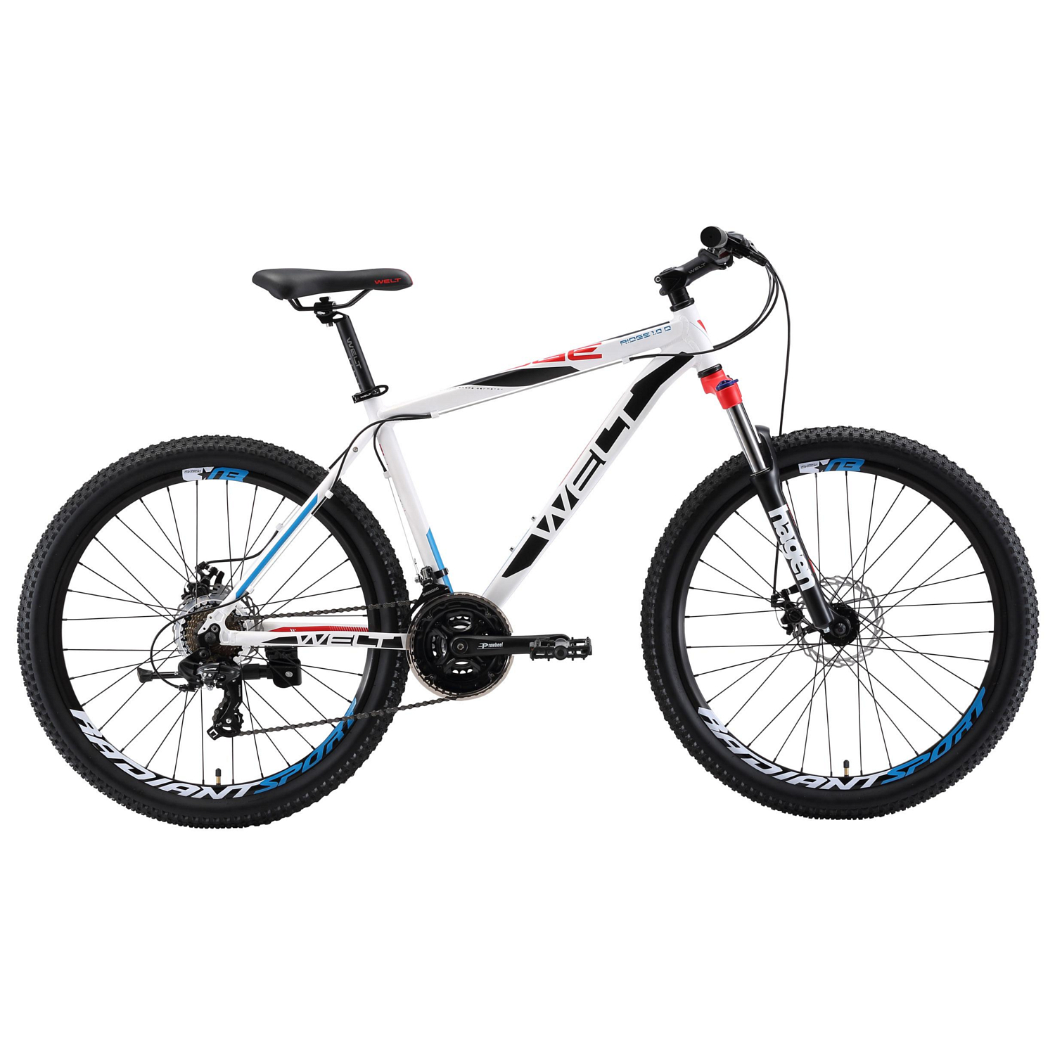 Велосипед Welt Ridge 1.0 D 2018 matt white/black/red