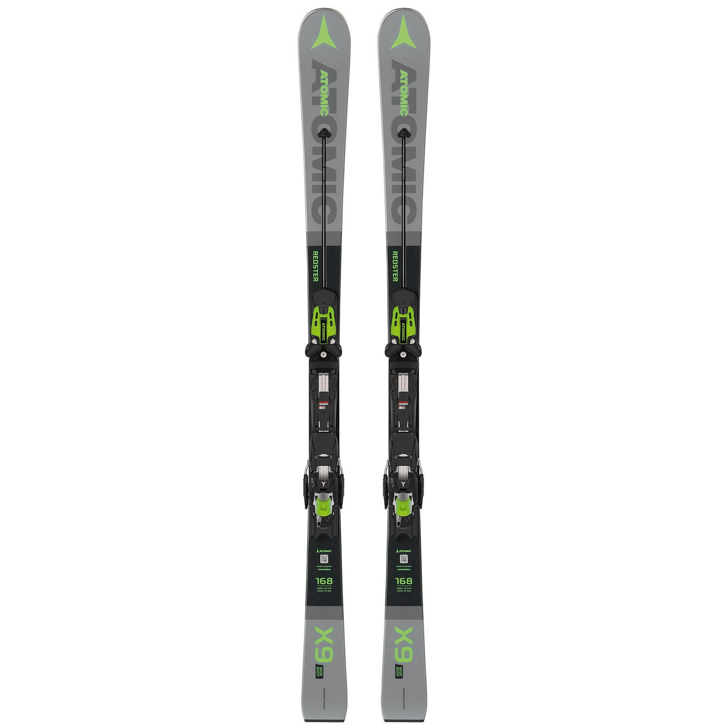 Горные лыжи с креплениями ATOMIC 2019-20 Redster X9 WB + X 12 TL Grey