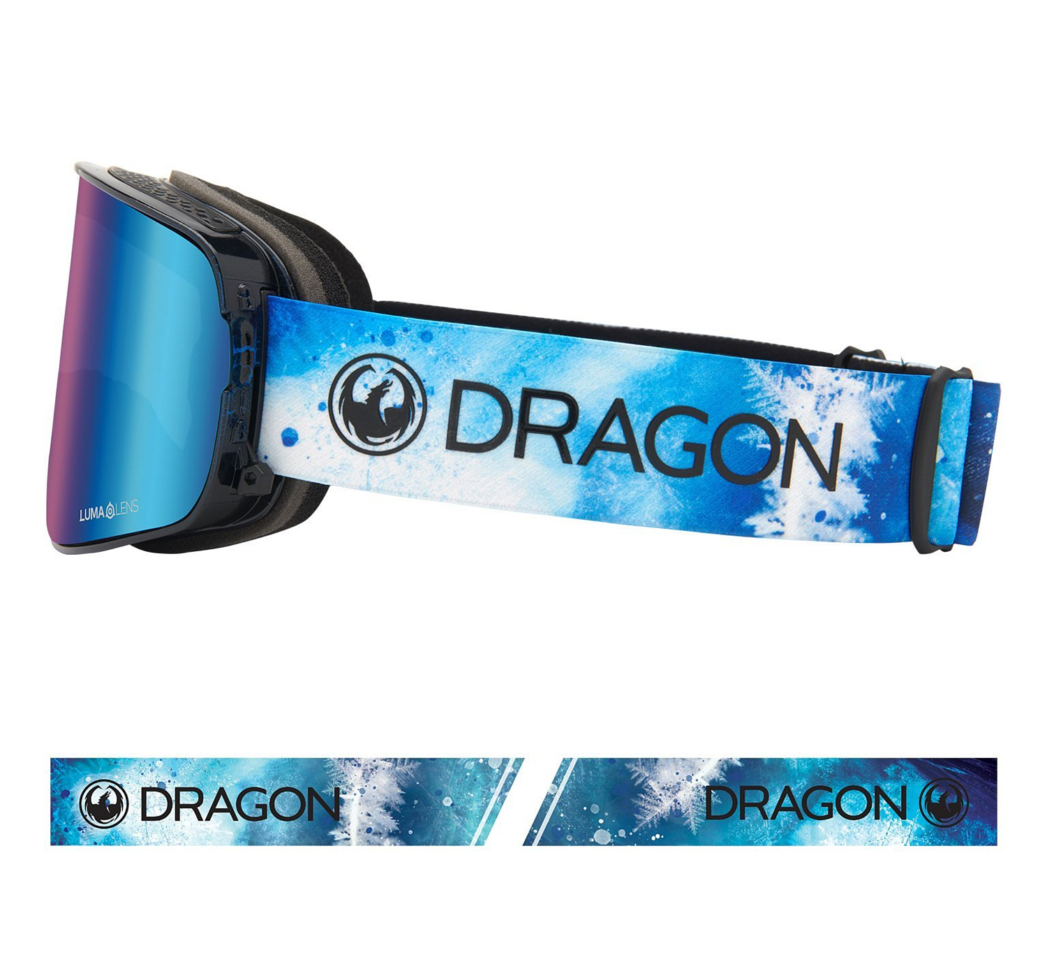 Очки горнолыжные Dragon 2020-21 NFX2 Permafrost/LL Blue Ion