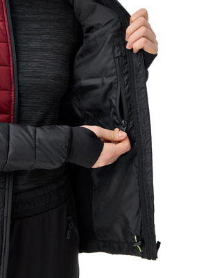 Куртка беговая FISCHER Idre Black/Burgundy