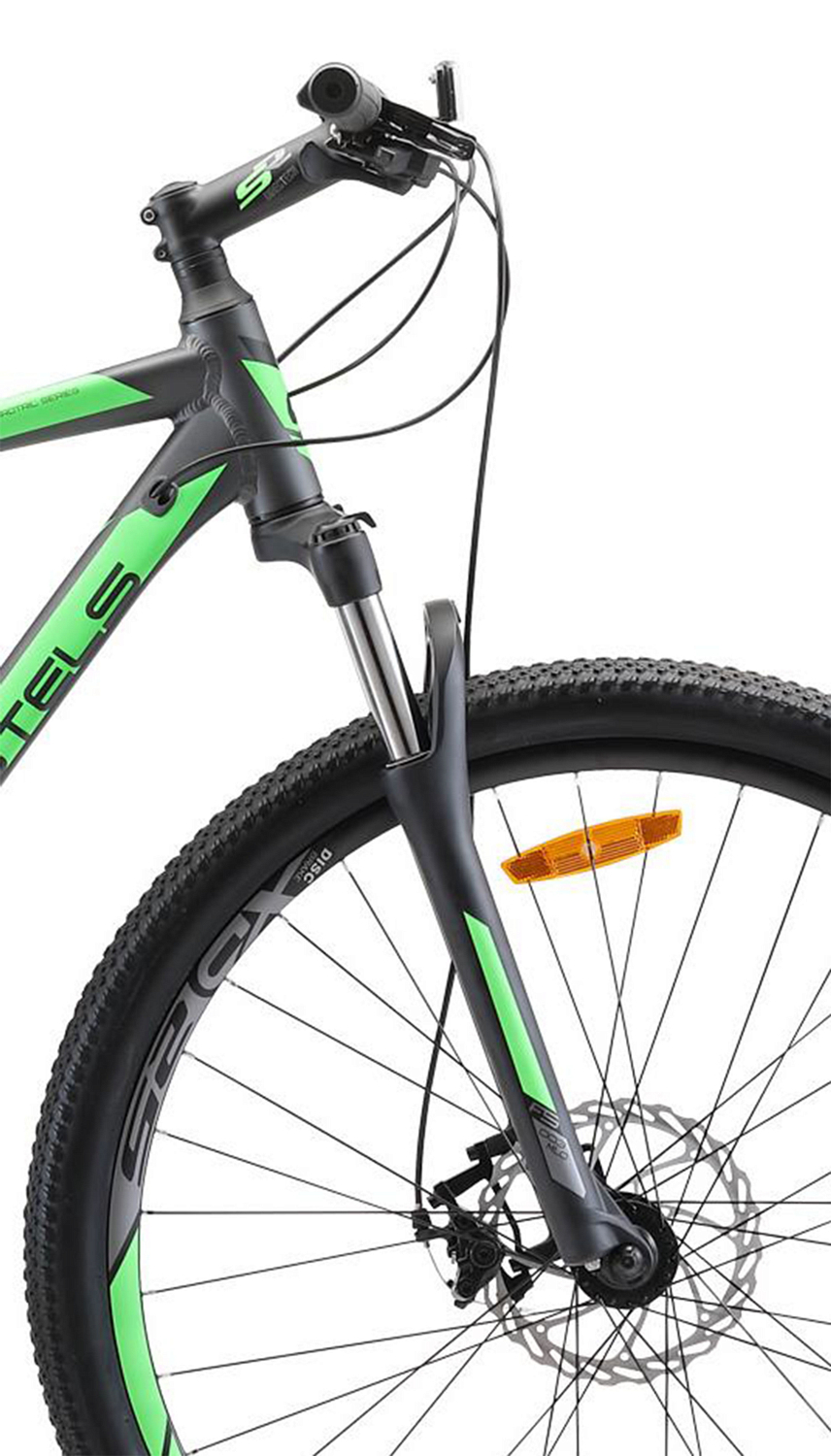 Велосипед Stels Navigator 920 MD V010 29 2021 антрацитовый/зеленый