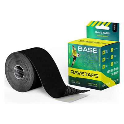 Кинезиотейп RaveTape Base 5×5 Black