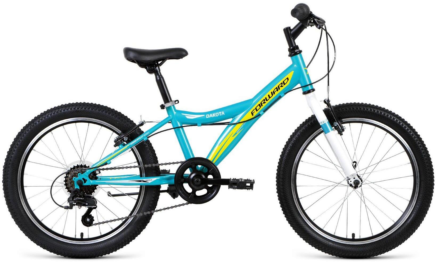 Велосипед Forward Dakota 20 1.0 2019 Зеленый/Желтый