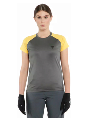 Велофутболка Dainese Hg Ramla SS Wmn Dark Gray/Yellow