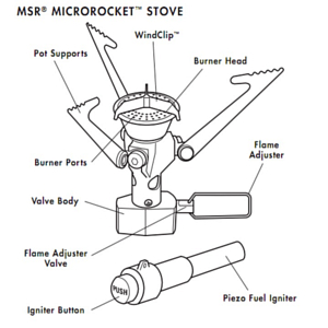 Горелка газовая MSR MicroRocet