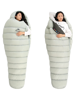 Спальник Naturehike Fireworks Ultra-Light Down Sleeping Bag L 662G Grey
